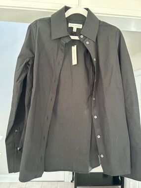 NWT Banana Republic WOMENS Black Button down Shirt